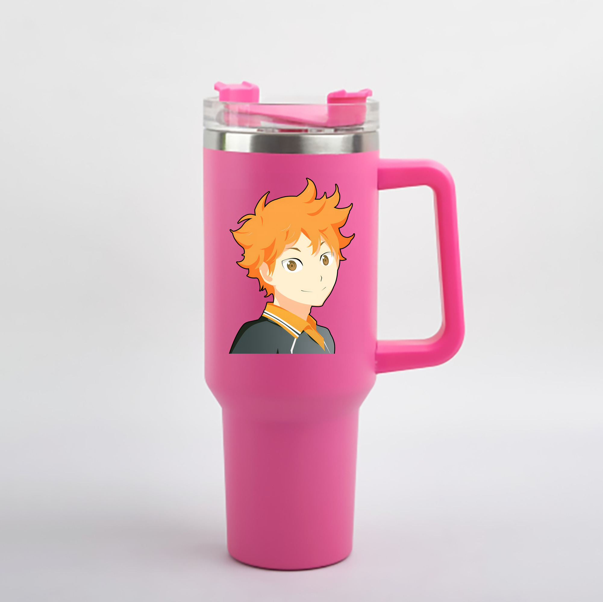 （画像用） ハイキュー!! Haikyu!! 1200mL車用タンブラー - クリスタルステッカー（プラスチックストロー付き）